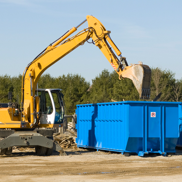 how many times can i have a residential dumpster rental emptied in Highgrove